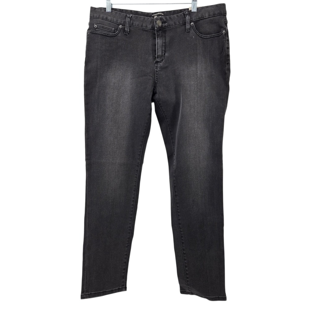 GH Bass Jeans Women's 14 Skinny Fit Power Stretch Slim Hip Gray Charcoal NWT